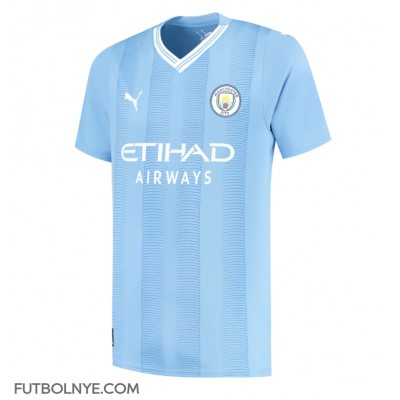 Camiseta Manchester City Erling Haaland #9 Primera Equipación 2023-24 manga corta